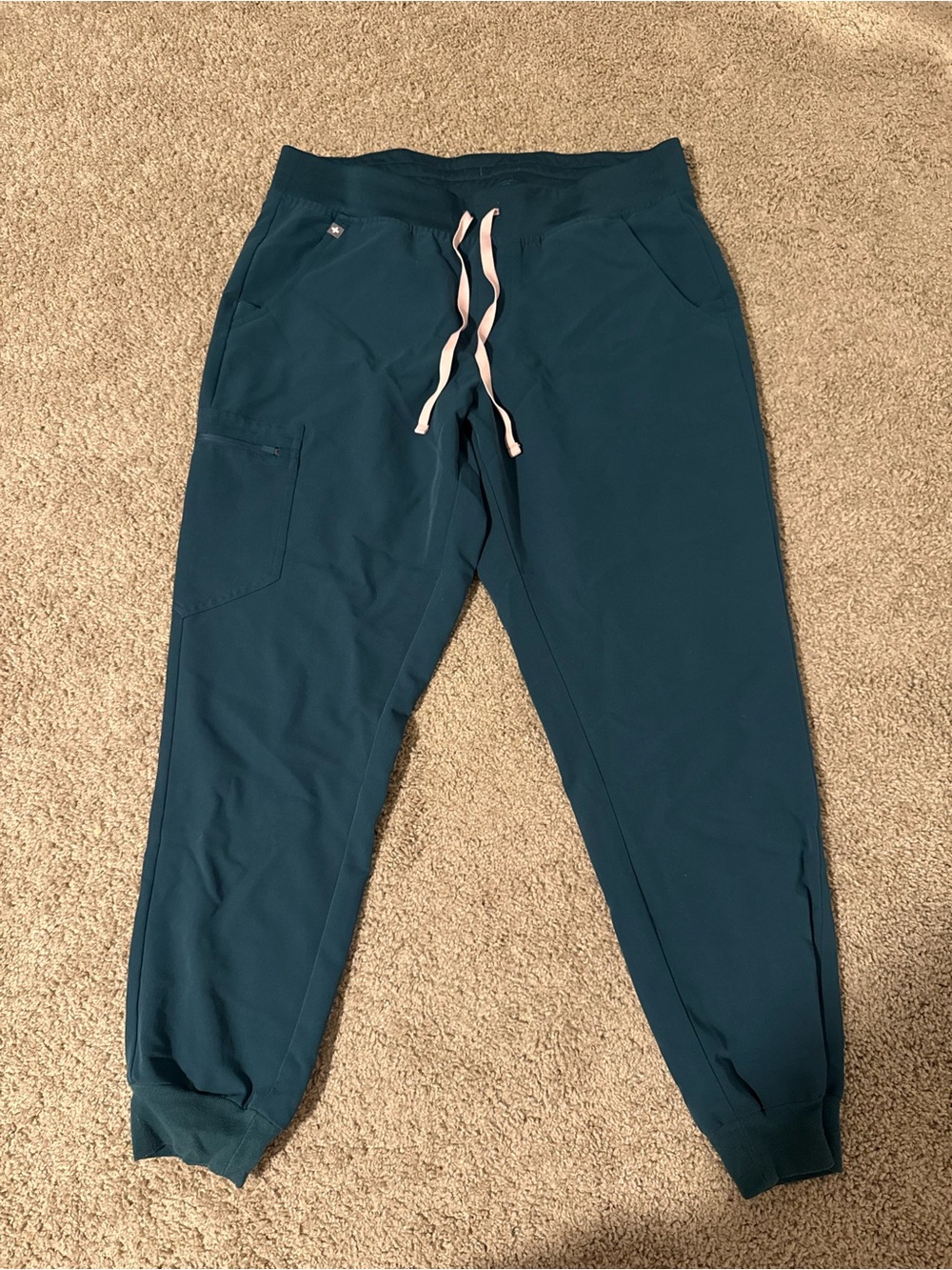 Figs Technical Collection Scrub Set Caribbean Blue Zamora Joggers, Rafaela Top - Picture 2 of 7